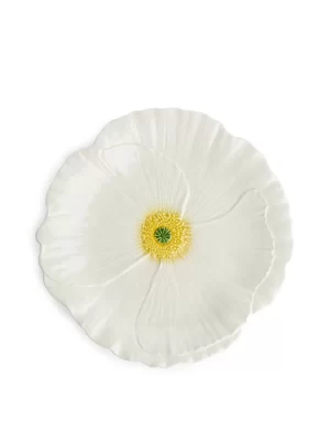 Assiettes-ARKET Assiette Fleur sauvage San Raphael 29 cm Blanc