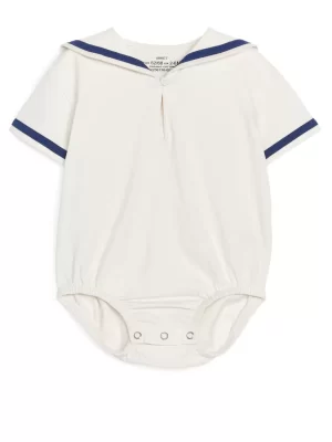 Bodys-ARKET Barboteuse marin Blanc/Bleu