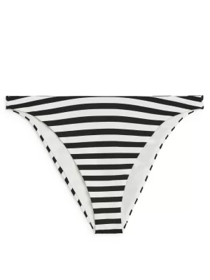 Maillots De Bain-ARKET Bas de maillot taille mi-haute Noir/Blanc