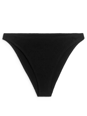 Maillots De Bain-ARKET Bas de maillot texturé taille haute Noir