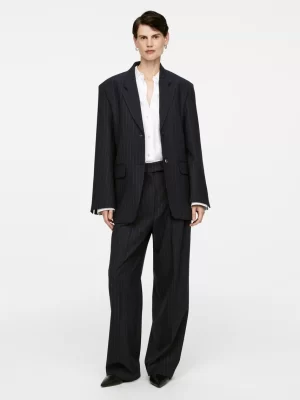 Blazers | Manteaux Et Vestes-ARKET Blazer à boutonnage simple Bleu foncé