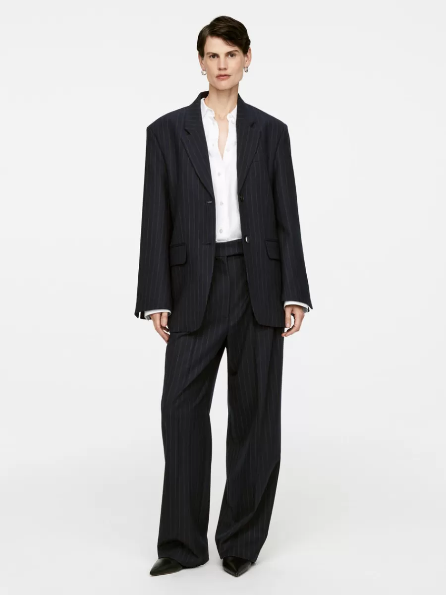 Blazers | Manteaux Et Vestes-ARKET Blazer à boutonnage simple Bleu foncé