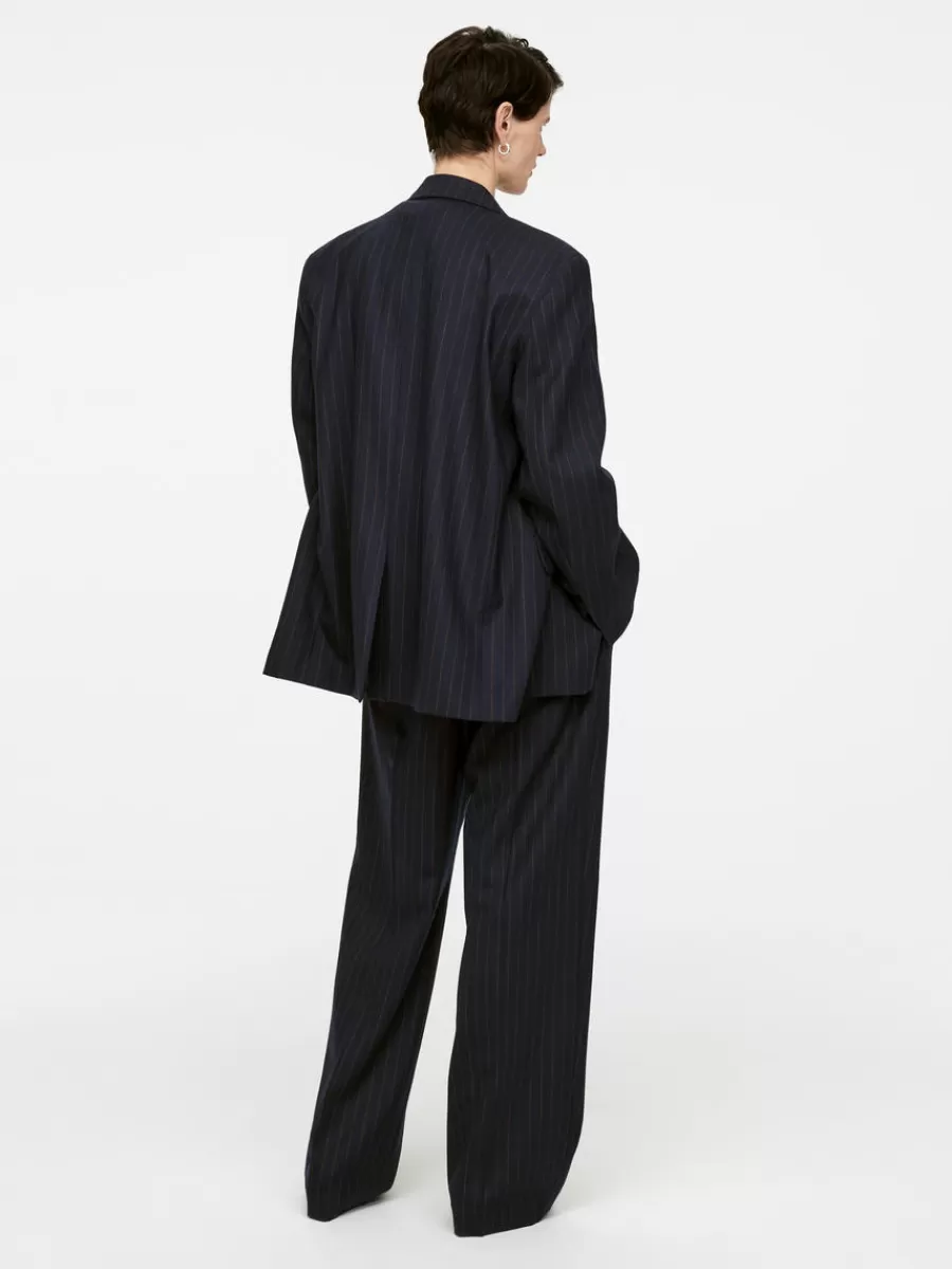 Blazers | Manteaux Et Vestes-ARKET Blazer à boutonnage simple Bleu foncé