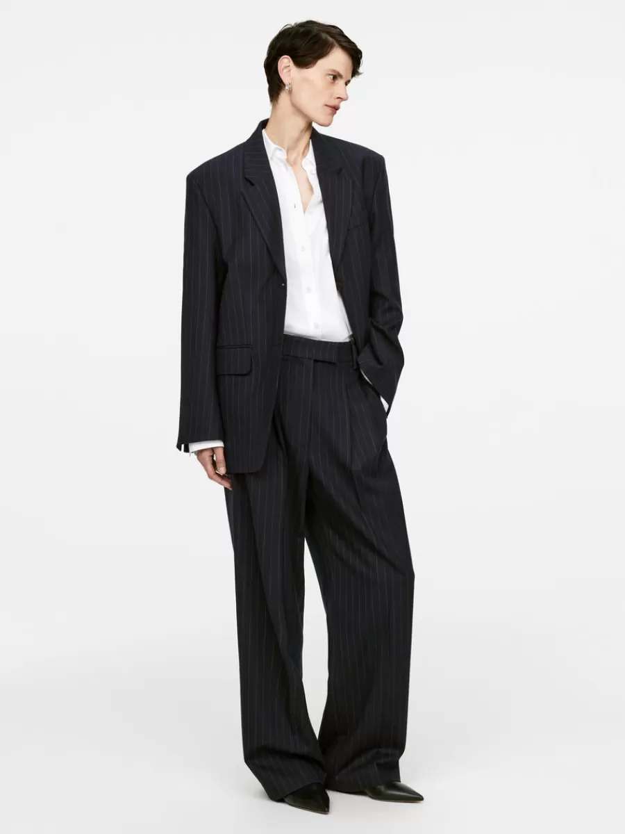 Blazers | Manteaux Et Vestes-ARKET Blazer à boutonnage simple Bleu foncé