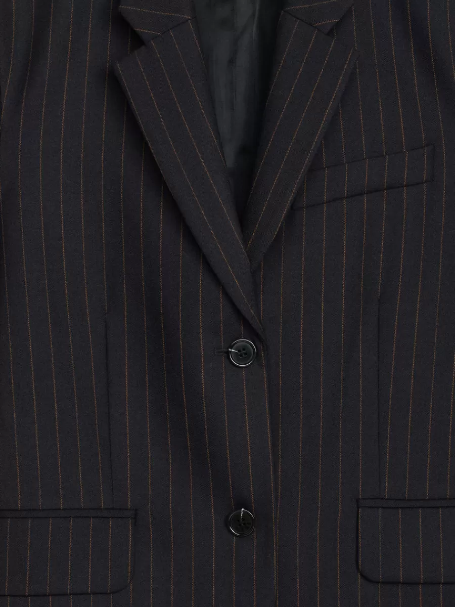 Blazers | Manteaux Et Vestes-ARKET Blazer à boutonnage simple Bleu foncé