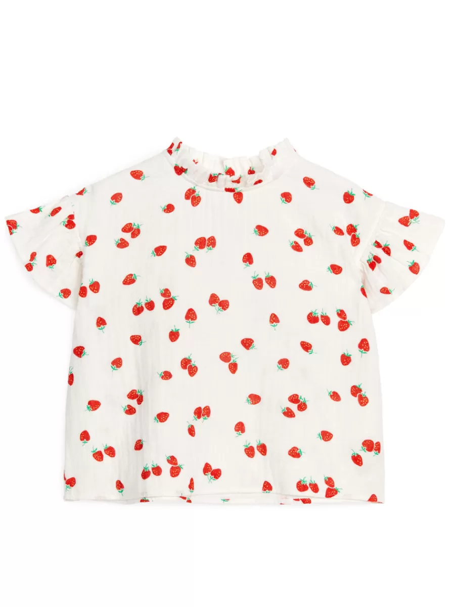 Hauts | Hauts-ARKET Blouse en mousseline de coton Blanc