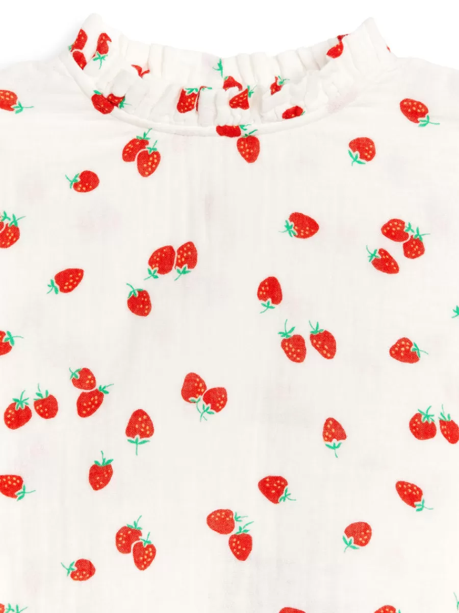 Hauts | Hauts-ARKET Blouse en mousseline de coton Blanc