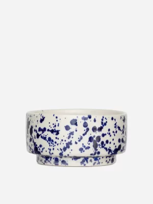 Bols-ARKET Bol en grès 14 cm Bleu/Blanc cassé
