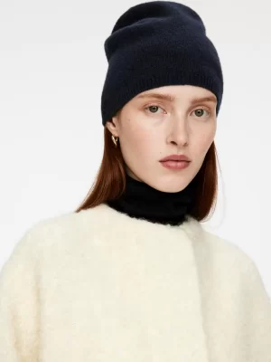 Bonnets Et Gants-ARKET Bonnet en laine et cachemire Bleu foncé