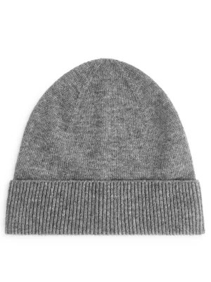 Tous Les Accessoires-ARKET Bonnet en laine mérinos Gris chiné