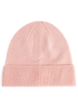 Tous Les Accessoires-ARKET Bonnet en laine mérinos Rose chiné