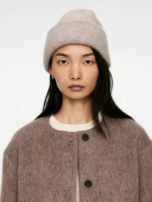 Bonnets Et Gants-ARKET Bonnet en mélange d'alpaga et de laine mérinos Beige