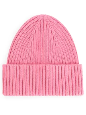 Tous Les Accessoires-ARKET Bonnet en tricot côtelé Rose