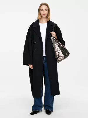 Tous Les Sacs-ARKET Cabas en cuir tressé Blanc/Noir/Rouge foncé