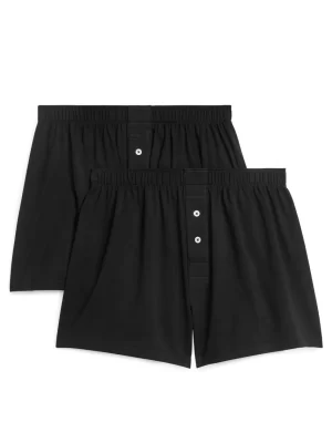 Sous-Vêtements-ARKET Caleçons en jersey, lot de 2 Noir