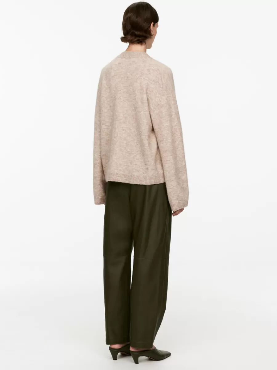 Mailles Et Cardigans-ARKET Cardigan en laine et alpaga Avoine chiné
