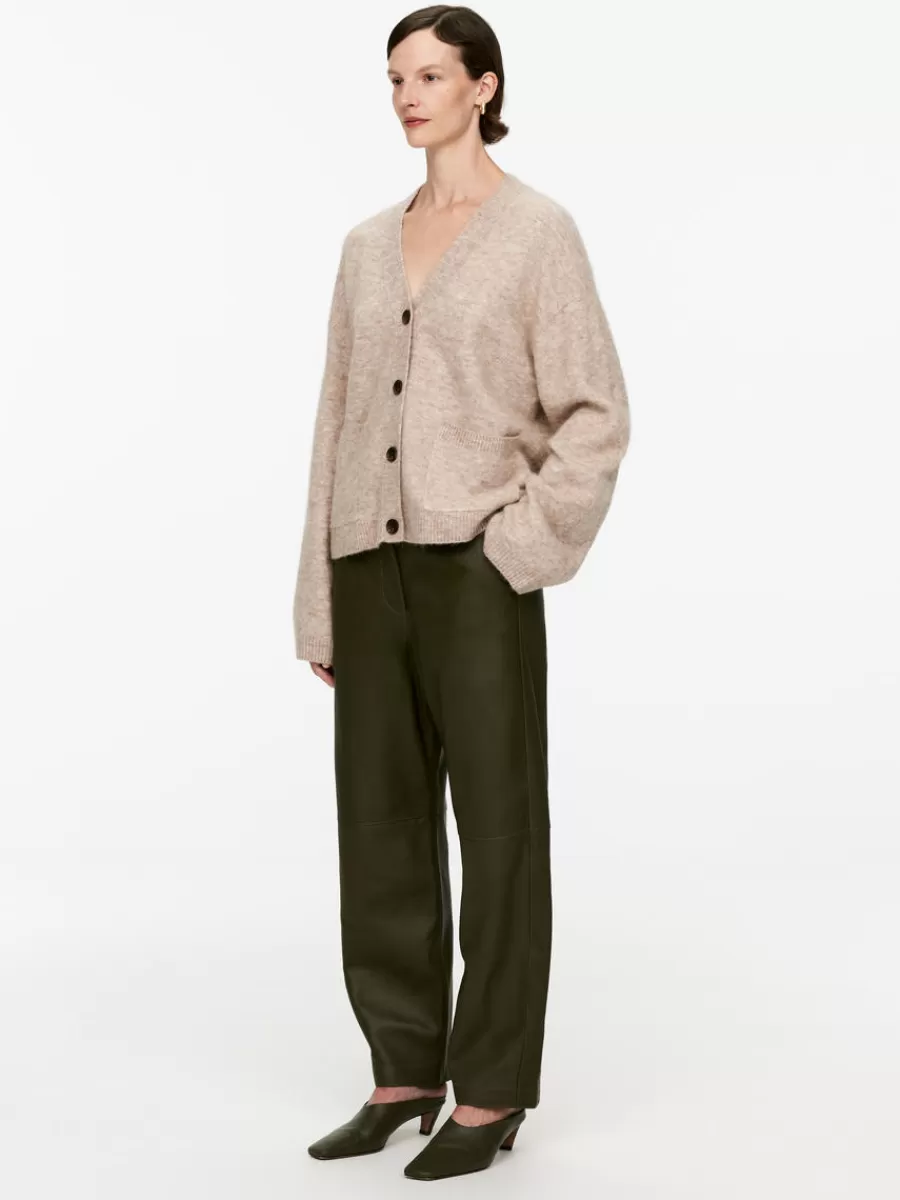 Mailles Et Cardigans-ARKET Cardigan en laine et alpaga Avoine chiné