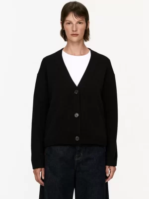 Mailles Et Cardigans-ARKET Cardigan en laine et cachemire Noir