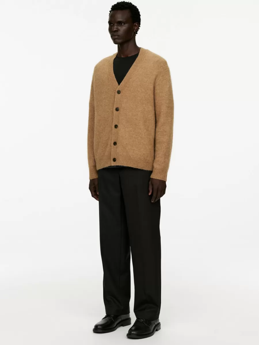 Maille-ARKET Cardigan en mélange de laine et d'alpaga Beige foncé