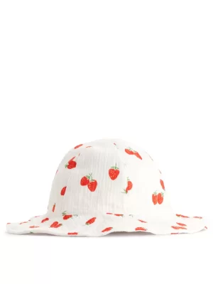 Tous Les Accessoires-ARKET Chapeau de soleil en étamine de coton Blanc