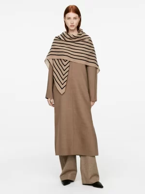 Écharpes Et Cols-ARKET Écharpe imprimée Beige/Noir