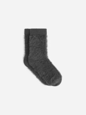 Chaussettes | Tenues Décontractées-ARKET Chaussettes duveteuses Gris foncé