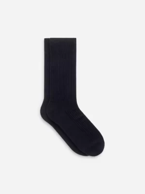 Chaussettes-ARKET Chaussettes en coton Supima côtelé Dark Blue