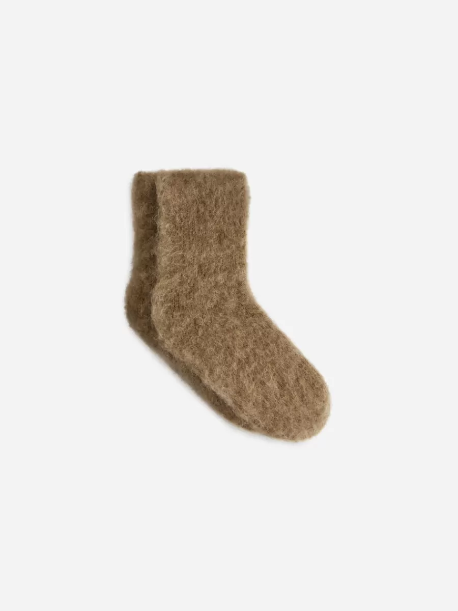 Chaussettes-ARKET Chaussettes en laine et mohair Beige foncé