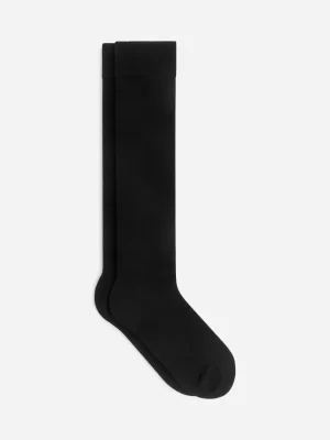 Chaussettes-ARKET Chaussettes en laine montantes Noir