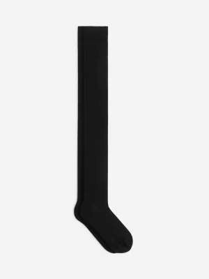 Chaussettes-ARKET Chaussettes montantes en laine Noir