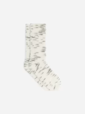 Chaussettes-ARKET Chaussettes épaisses teintes en pièce Blanc/Noir