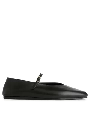 Toutes Les Chaussures-ARKET Chaussures babies plates en cuir Noir