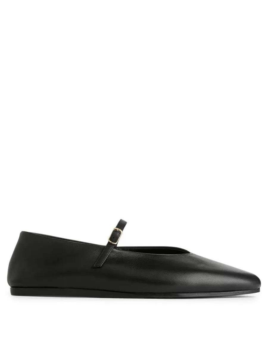 Toutes Les Chaussures-ARKET Chaussures babies plates en cuir Noir