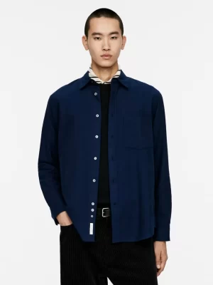 Chemises-ARKET Chemise décontractée en flanelle Bleu foncé