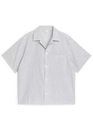 Tenues Décontractées | Chemises-ARKET Chemise décontractée en seersucker Gris/Blanc