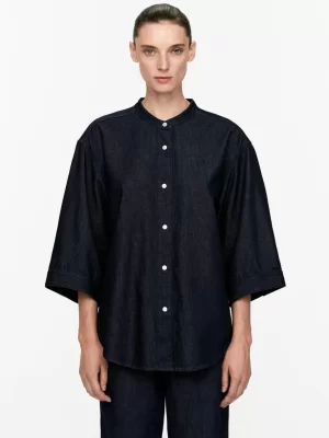 Tenues Décontractées | Chemises Et Chemisiers-ARKET Chemise en denim brut Bleu foncé