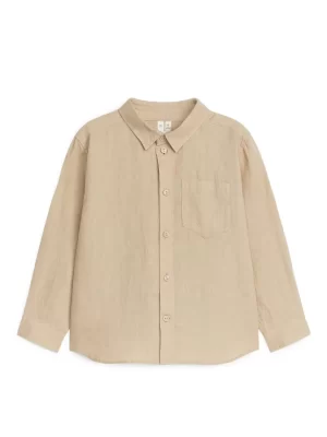 Hauts | Chemises-ARKET Chemise en lin Beige