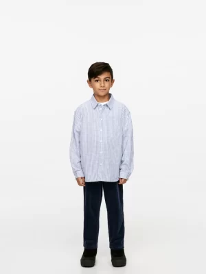 Hauts | Chemises-ARKET Chemise en popeline décontractée Blanc/Carreaux