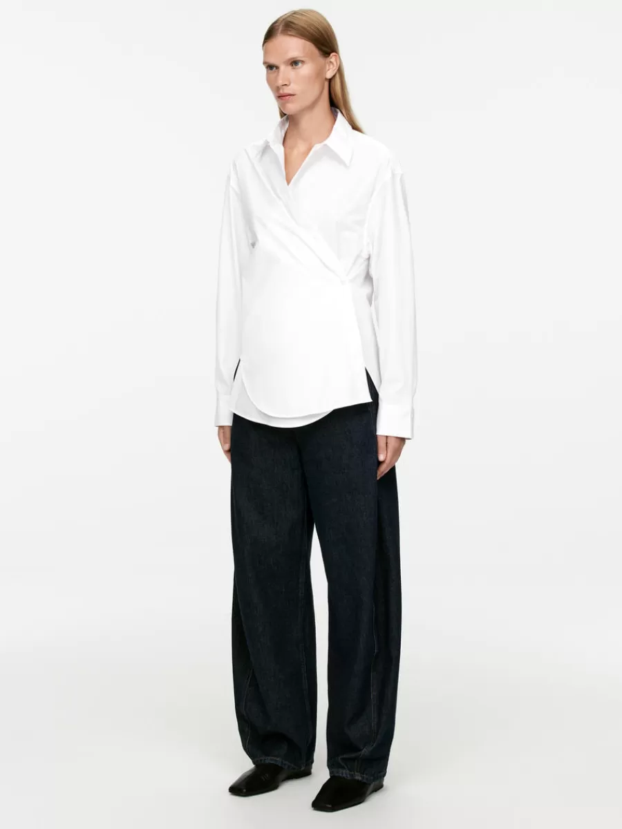 Chemises Et Chemisiers-ARKET Chemise en popeline double style Blanc