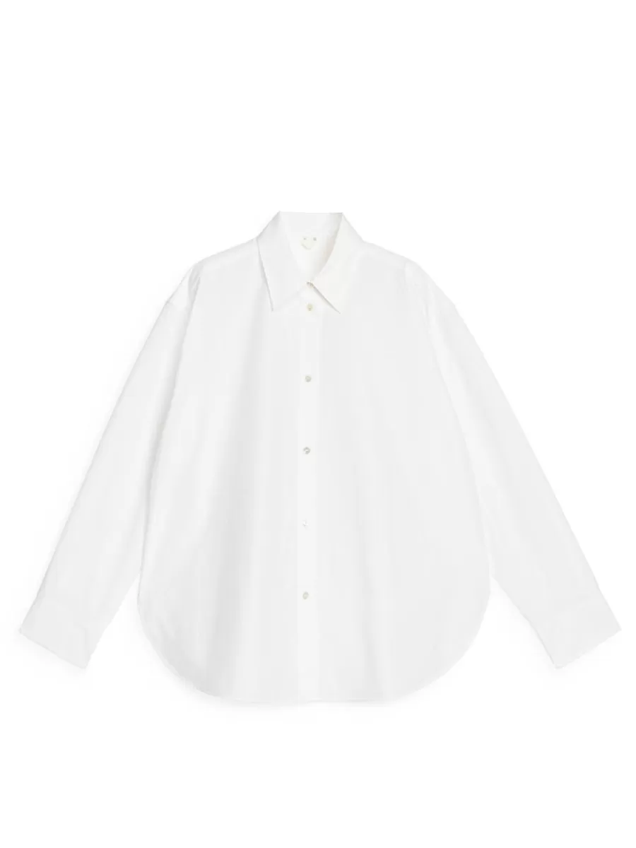 Chemises Et Chemisiers-ARKET Chemise en popeline double style Blanc