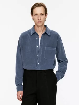 Chemises-ARKET Chemise en velours côtelé Bleu