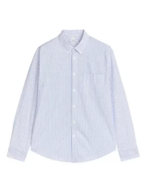 Chemises-ARKET Chemise Oxford Bleu/rayé