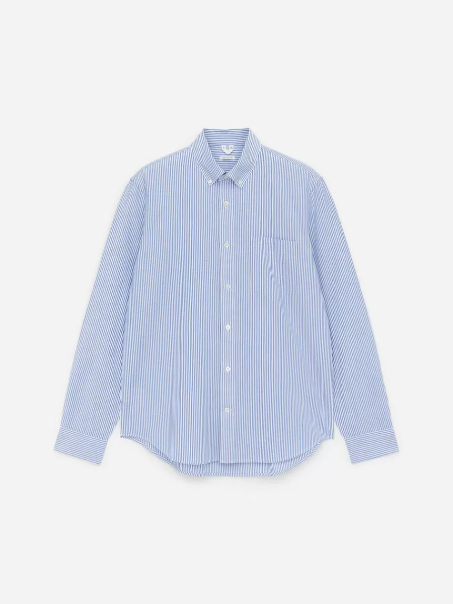 Chemises-ARKET Chemise Oxford Bleu/rayé