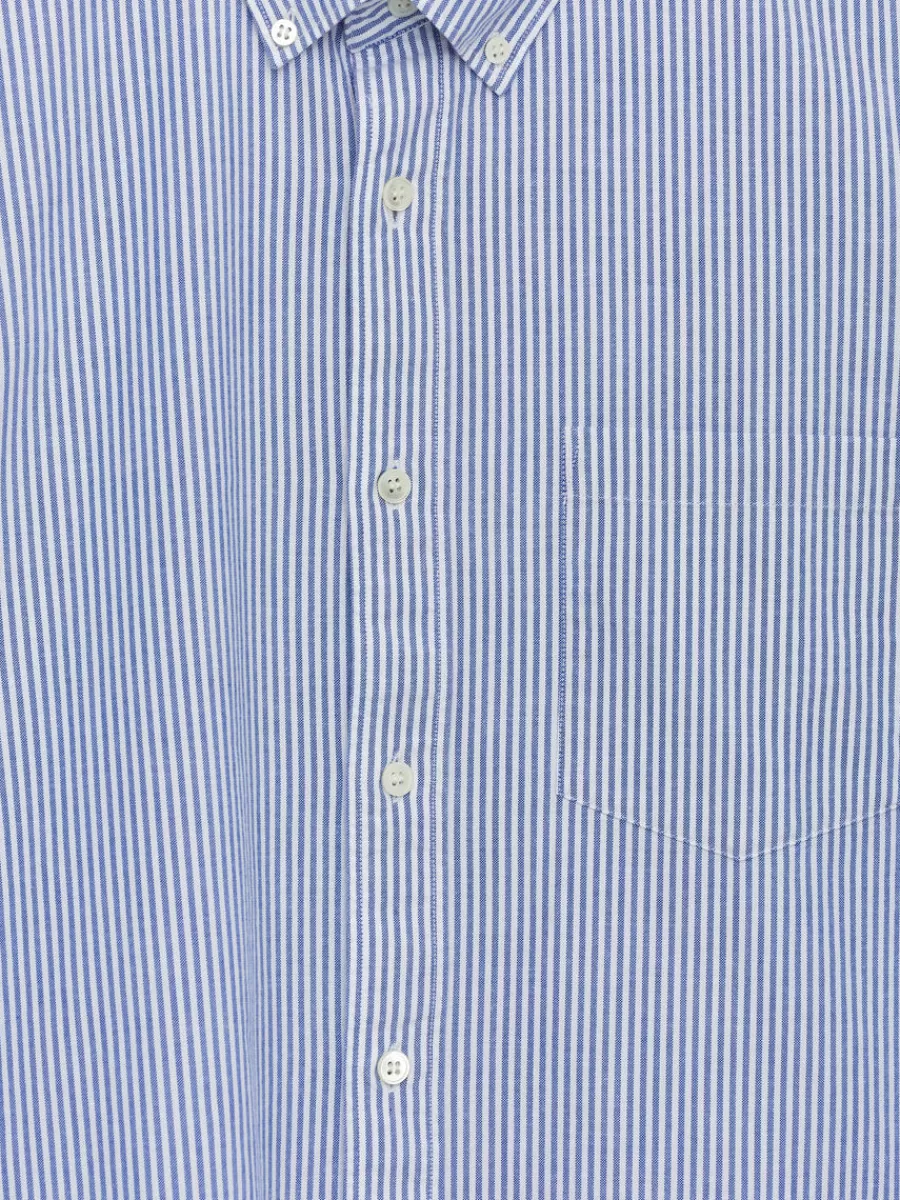 Chemises-ARKET Chemise Oxford Bleu/rayé