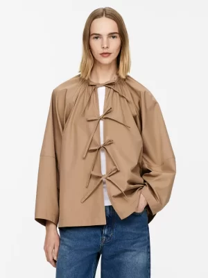 Chemises Et Chemisiers-ARKET Chemisier à nouer Beige
