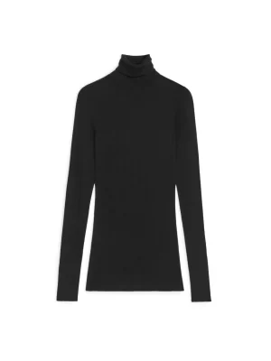 Mailles Et Cardigans-ARKET Col roulé transparent en laine mérinos Noir