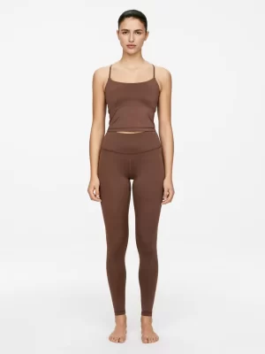 Vêtements De Sport-ARKET Collants longs souples et extensibles Marron