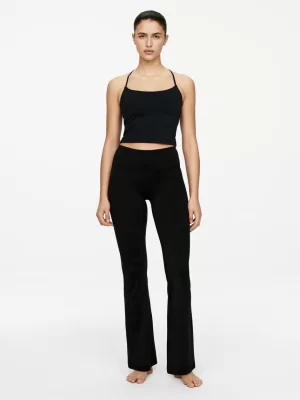 Vêtements De Sport-ARKET Collants évasés souples et extensibles Noir