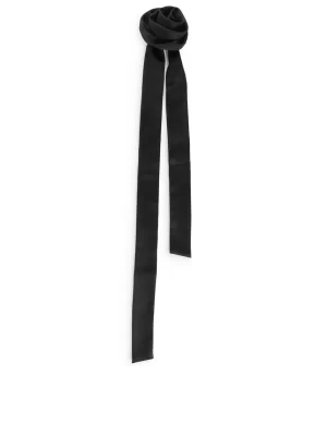 Bijoux-ARKET Collier à nouer avec rose Noir