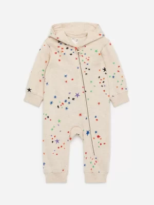 Bodys-ARKET Combinaison en jersey avec capuche Beige/Multicolore